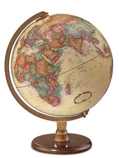 Hastings 16 Inch Desktop World Globe By Replogle Globes Floor Globe, Desk Globe, Smart Tiles, World Globes, Globe Decor, Map Globe, World Globe, Lovely Things, Antique Finish