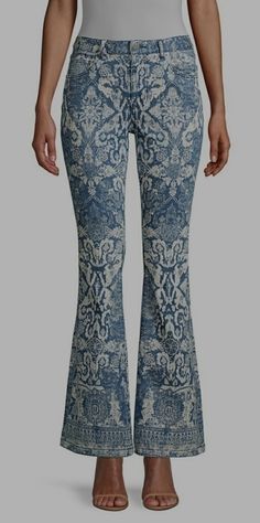 Kobi Halperin Farryn Print Flare Jeans. Nwt Size 0. Offers Always Welcome H And M Jeans, Kobi Halperin, Elastic Waist Jeans, Raw Jeans, Flare Denim Jeans, Jean Trends, Wrangler Jeans, Jeans Size Chart, Lucky Brand Jeans