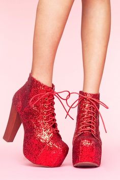 There's no place like... The nearest place that sells Jeffrey Campbell Lita's... Hahaha Red Glitter Shoes, Dorothy Shoes, Jeffrey Campbell Lita, Sequin Boots, Red Slippers, Shoe Wishlist, Girls Heels, Glitter Shoes, Wicked Witch