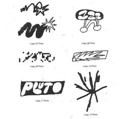 some type of stickers that are drawn on paper