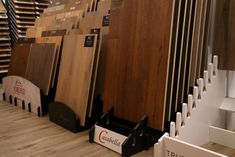 the flooring store has many different types of wood