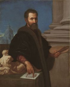 an old painting of a man with a beard and long black coat holding a piece of paper