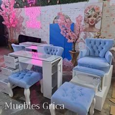 Mesa Nail Designer, Nail Table Ideas, Beauty Shop Decor, Saloon Decor, Tech Room