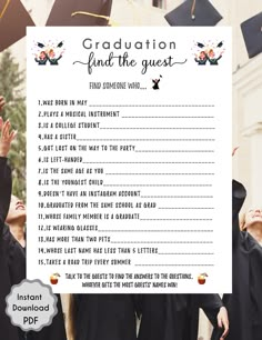 graduation party games for the graduate