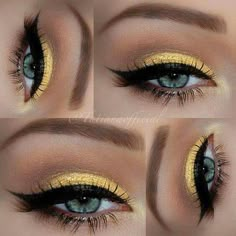 Makillaje Make Up Designs, Black Eye Makeup, Smink Inspiration, Beauty Make-up, Makijaż Smokey Eye, Black Makeup, Make Up Looks, Eye Makeup Art, Makeup Goals