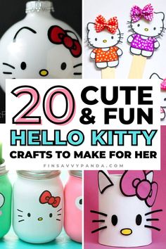 20 cute and fun hello kitty crafts to make for her