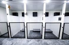 the inside of a jail cell with four bars