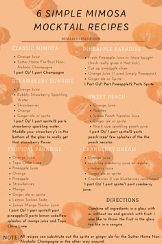 an orange recipe is shown with the ingredients