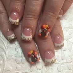 Thanksgiving Nail Art Designs, New Nail Art Design, Short Nails Art, Pretty Nail Designs