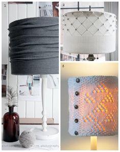 four different pictures of the same lamp