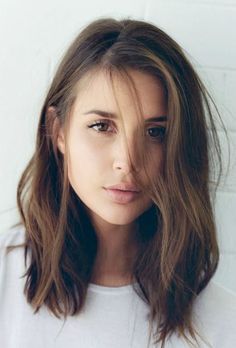 Brunette-Lob-Hairstyle-Crowley-Party More Bob Lung, Longbob Hair, Ombré Hair, Hairstyle Women, Happy Hair, Hair Images