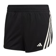 Zero distractions. That's what you get when you slip into the streamlined design of the women's adidas Run Icons 3-Stripes Low Carbon Running shorts. They're made in part with recycled materials.