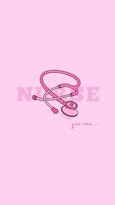 a pink background with a stethoscope and the words nurse you can't