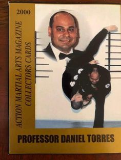 a man in a tuxedo is on the cover of a book called professor daniel torres