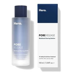 Hero Cosmetics Pore Release Facial Treatment- 3.38 fl oz Holistic Skincare, Big Pores, Flaking Skin, Prevent Pimples, Natural Acne Remedies, Salicylic Acid Acne, Acne Remedies, Shrink Pores