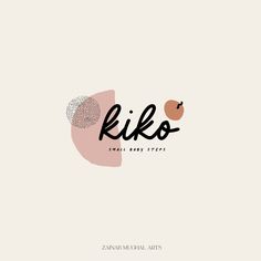 the logo for kiko, a small family restaurant in tokyo's east end