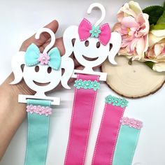 This adorable bow holder is perfect to organize all your little girls hair bows and hair clips! Ribbon measures approx. 34 inches long. Can hold up to 18 hair bows, depending on their size.  Choose from either pink or aqua.  if you have any questions of custom requests, please message me. Thank you for your interest. Bow Clip Organizer, Mermaid Bow Holder, Tutu Hair Bow Holder, Bow Shelf Holder, Hair Bow Storage Amazon.com, Bow Holder, Girl Hair Bows, Barrettes, Girl Hairstyles