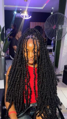 Passion twists, Latest Braided Hairstyles, Braiding Hair Colors, Beautiful Black Hair, Big Box Braids Hairstyles, Goddess Braids Hairstyles