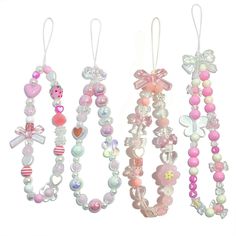 PRICES MAY VARY. [Cute Phone Charms]:There are 4 pieces of cute phone lanyards. The exquisite combination of a variety of beads can meet the color matching requirements of your different mobile phone cases, and you can easily match them with your clothes. As an exquisite gift for your friends or family, wife, girlfriend, daughter, etc. [High Quality Material]: The cute phone charm is made of quality beads and acrylic materials, which made it firm and durable. The surface is bright and smooth, no Phone Keychain Ideas, Y2k Cell Phone, Phone Strap Aesthetic, Charm For Phone, Phone Charms Aesthetic, Lipstick Keychain, Cute Phone Charms, Beaded Phone Strap, Phone Keychain