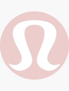 a white and pink circle with the letter s on it