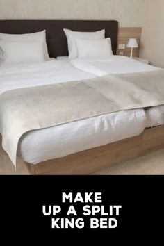 Make Up a Split King Bed Split King Bed, How To Make Up, Cane Back Chairs, Bench Entryway, Sofa Ideas, Floating Bed, Pallet Sofa, Traditional Bed, Dust Ruffle