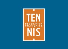 an orange and white sign with the words ten federal francaise nis on it