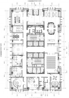 the floor plan for an office building with two floors and several rooms, including one bedroom