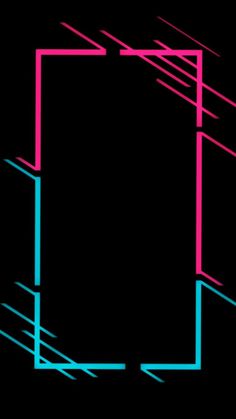 a black background with pink and blue lines