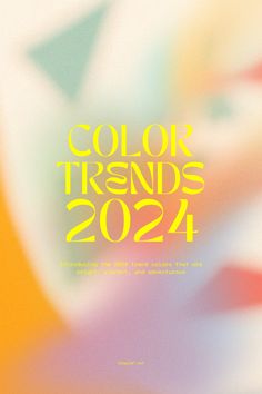 a poster with the words color trends 2021 on it