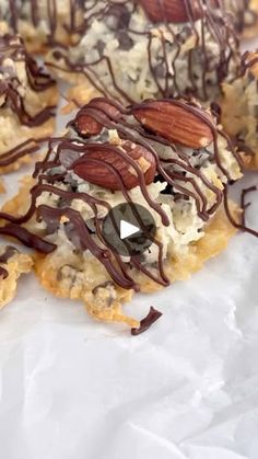 152K views · 3.5K reactions | You’re just 4 simple ingredients away from these Almond Joy Cookies!🙌🏻 With a crunchy almond topping and a chewy, coconutty center, these cookies are a perfect treat for any occasion. 🤤 Recipe link in comments! Cooking with Karli #almond #almondjoy #coconut #coconutcookies #baking #dessert #foodies #bakingtutorial #chocolate | Cooking with Karli Low Fat Cookies, Joy Cookies, Cooking With Karli, Easy To Make Cookies, Almond Joy Cookies, Butter Pecan Cookies, Almond Joy, Easy Peanut Butter, Healthy Sweets Recipes