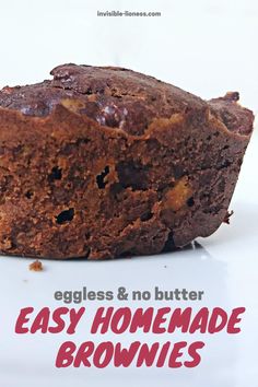 eggless and no butter easy homemade brownies