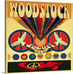 an advertisement for wood stock featuring peace and doves