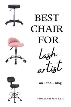 Best chair for lash artist Lash Tech Stool, Lash Theme Ideas, Lash Business Plan, Lash Tech Uniform Ideas, Lash Station Setup, Lash Room Decor Small Spaces, Lash Extensions Studio, Lash Cart Ideas, Lash Salon Ideas