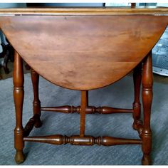 This table, as many of my pieces, belonged to my great great grandmother, most of which were handed down to oldest grandchild of each generation. This makes me the 5th generation. She was very proud n took great care of her furniture. Her only instructions were to use lemon oil at least once a week n nothing else. I'm very proud to be the new owner of her furniture but I'm in the process of downsizing n just have no room Drop Leaf End Table, Vintage Drop Leaf Table, Drop Leaf Side Table, Vintage End Tables, Round Wood Side Table, Round End Tables, Drum Side Table, Victorian Table, Paint Drop