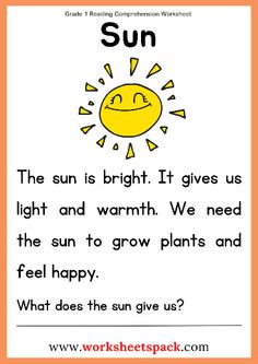 the sun is bright it gives us light and warm we need the sun to grow plants and feel happy