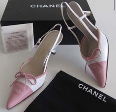 Classic Chanel, Pink Chanel, Chanel Vintage, Slingbacks, Slingback Heel, Timeless Handbag, Pretty Shoes, Dream Shoes