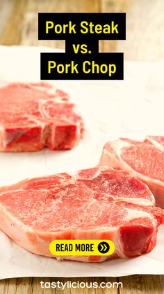 pork steak vs pork chop | pork steak and pork chop difference | is pork steak the same as pork chops | keto dinner recipes | healthy lunch ideas | dinner ideas | breakfast ideas | easy healthy dinner recipes Pork Sirloin Steak Recipes, Pork Shoulder Blade Steak, Breakfast Ideas Easy Healthy, Pork Chop Dishes, Breakfast Ideas Easy, Sirloin Steak Recipes, Steak Breakfast