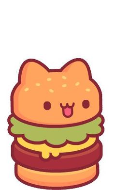 an orange cat with a hamburger in its mouth