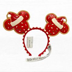 Celebrate The Holiday Season In Style With These Delightful Disney Ears Shaped Like Mickey's Christmas Cookie! Spread The Cheer With These Adorable And Unique Ears. The Sprinkle Accents And Festive Design Make Them Perfect For Any Yuletide Gathering. Comfortable For All-Day Wear, These Ears Will Add A Magical Touch To Your Holiday Look. Get Ready To Dazzle This Christmas! Theme: Mickey Christmas Cookie Condition: Nwt Authentic Disney Parks Merchandise Holiday Magic With Mickey Christmas Cookie E Mickey Ears Christmas Tree, Pocket Hand Warmers, Up The Movie, Disney Cupcakes, Glitter Pin, Disney Minnie Mouse Ears, Minnie Ears Headband, Enchanted Tiki Room, Disney Up