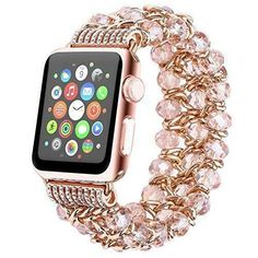 Chain Watches Women, Apple Watch Bracelet, Apple Watch Nike, Rose Gold Apple Watch, Iphone Watch, Apple Watch Series 2, Bracelet Metal