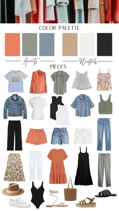 Farm Capsule Wardrobe, Soft Summer Capsule Wardrobe 2023, Plus Size Summer Capsule Wardrobe, Casual Minimalist Wardrobe, Spring Wardrobe 2023, Capsule Wardrobe Color Palette, Summer Capsule 2023, Summer Capsule Wardrobe 2022, Boho Capsule Wardrobe