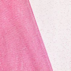 two pink and white fabrics are next to each other