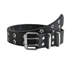 PRICES MAY VARY. Artificial leather belts - These fashionable belts are made of PU leather and high-quality metal alloys, which are wear-resistant and durable, The 43.30 inch long 1.29 inch wide waistband is more convenient to use, comfortable, lightweight and durable, suitable for all pants/dresses. The double headed buckle on the belt will easily bring you a punk rock look in casual life. The continuous metal eyelets make it easier for this waistband to adjust to different waist sizes. This pu Casual Punk, Star Eyes, Grunge Vintage, Black Camel, Estilo Punk, Casual Belt, Studded Belt, Faux Leather Belts, Metal Belt