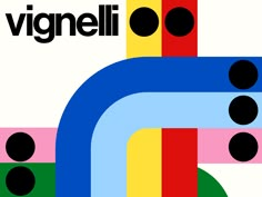 the cover of vignelli's album, which features colorful lines and dots