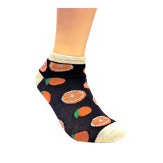 Orange Slices on a Black Ankle Socks (Adult Medium) Best Socks Ever, Best Gift Ever Black Ankle Socks, Juicy Orange, Ankle Sock, Ankle Socks Women, Fun Socks, Sock Game, Custom Socks, Orange Slices, Cotton Socks