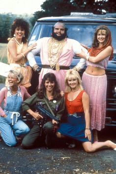 Benny Hill as B.A. Baracus and his A-Team. Cinema Site, Music Cartoon, Police Women, Star Show