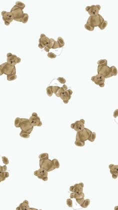 a group of teddy bears on a white background