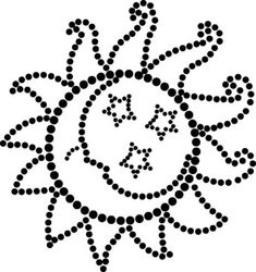 the sun is made up of small dots