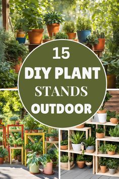 Elevate your outdoor space with these 15 DIY plant stands! Perfect for showcasing your favorite greenery, these easy-to-make stands add charm and functionality to any garden or patio. Get inspired to create stylish plant displays that suit your style. 🌿✨ #DIYPlantStands #OutdoorDecor #GardenIdeas #PlantLovers #BackyardGoals