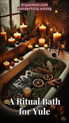 A Yule ritual bath is a calming, cleansing way to honour the winter solstice and embrace the season’s energy. This guide takes you through creating a sacred bath experience using herbs like rosemary and pine, candles, and crystals that resonate with Yule's themes of renewal and introspection. Adding elements like cinnamon or orange for warmth, this bath can help you release the old year’s energy and invite new blessings. Sacred Bath, Yule Ritual, Candles And Crystals, Herbs For Protection, Allergy Awareness, Witch Diy, Ritual Bath, Winter Solstice, Sacred Space